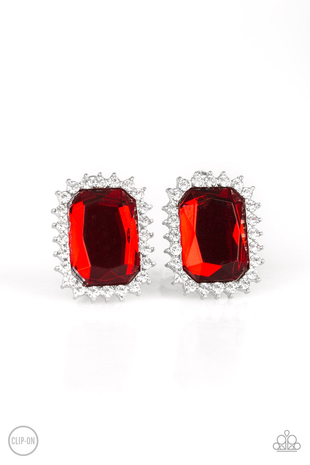 Downtown Dapper - Red Clip-On- KNicole Jewels