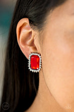 Load image into Gallery viewer, Downtown Dapper - Red Clip-On- KNicole Jewels
